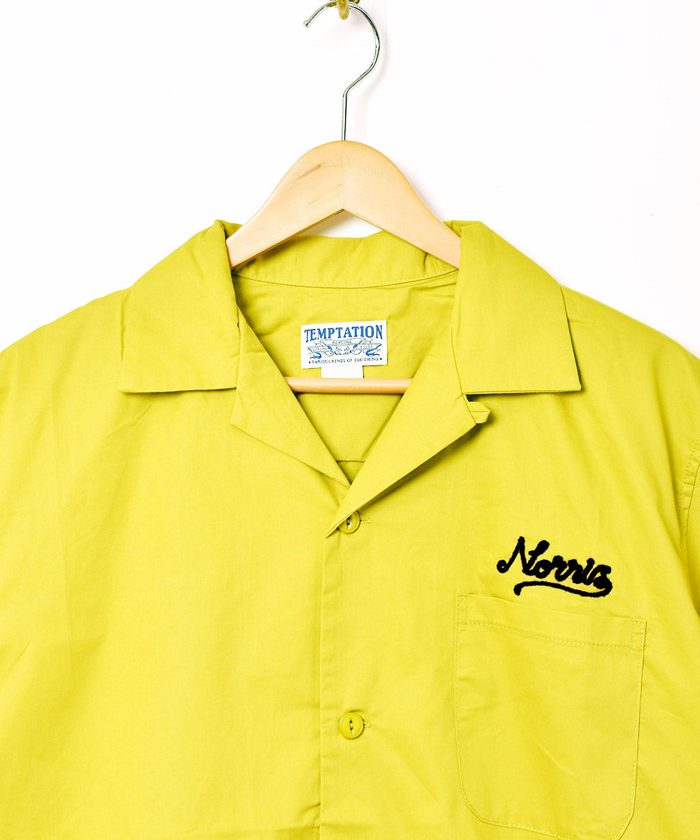 2色展開】TEMPTATION 刺繍 ボウリングシャツ – 古着屋Top of the Hill