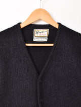 60's〜 “Brentwood” Black Mohair Cardigan – 古着屋Top of the Hillの