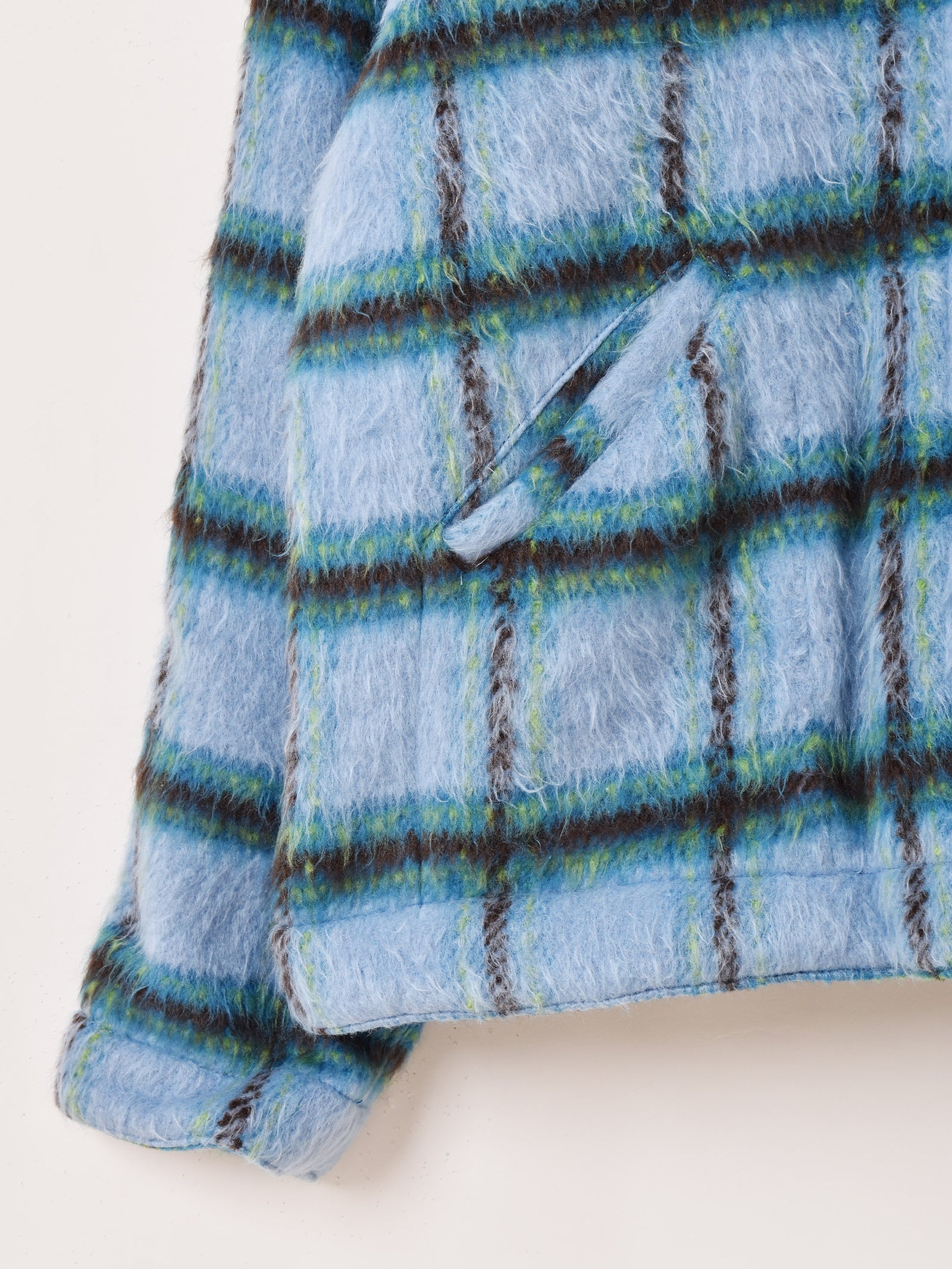 2色展開】Backers 中綿入り ブラッシュドチェック ワークジャケット