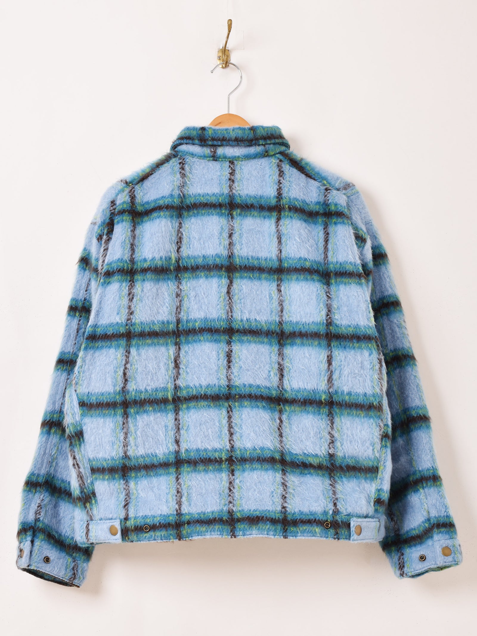 2色展開】Backers 中綿入り ブラッシュドチェック ワークジャケット