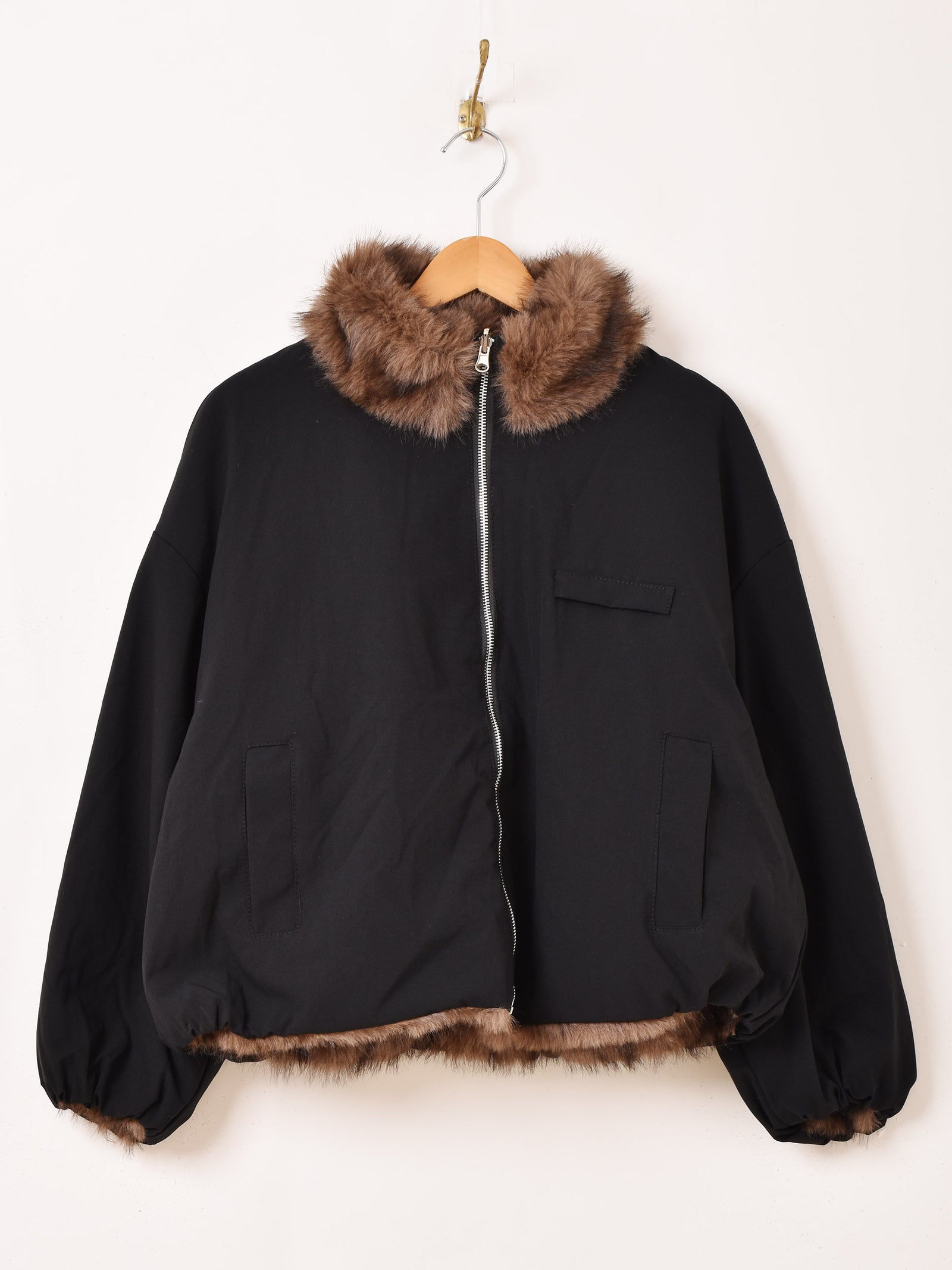 Meridian リバーシブル フェイクファー ブルゾン – 古着屋Top of the