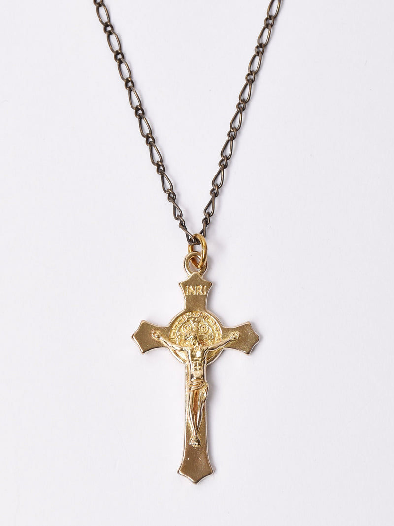 2色展開】キリストモチーフ 十字架ネックレス – 古着屋Top of the Hill