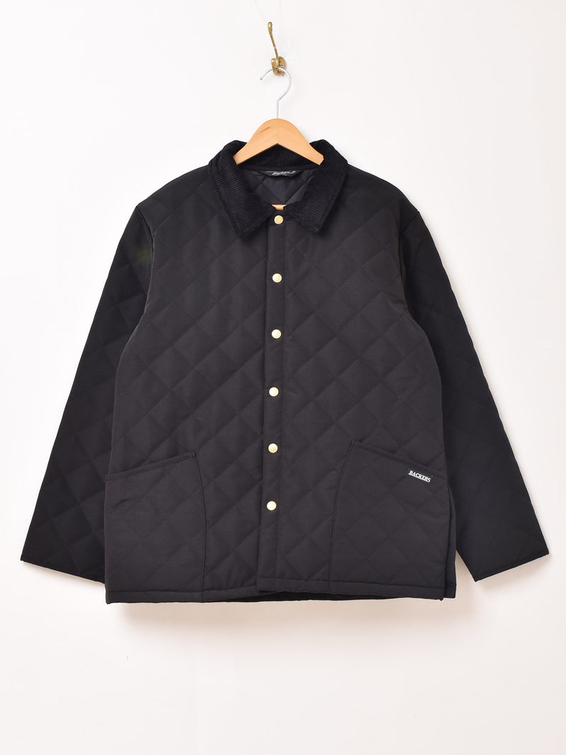3色展開】Backers コーデュロイ襟 キルティングジャケット – 古着屋Top