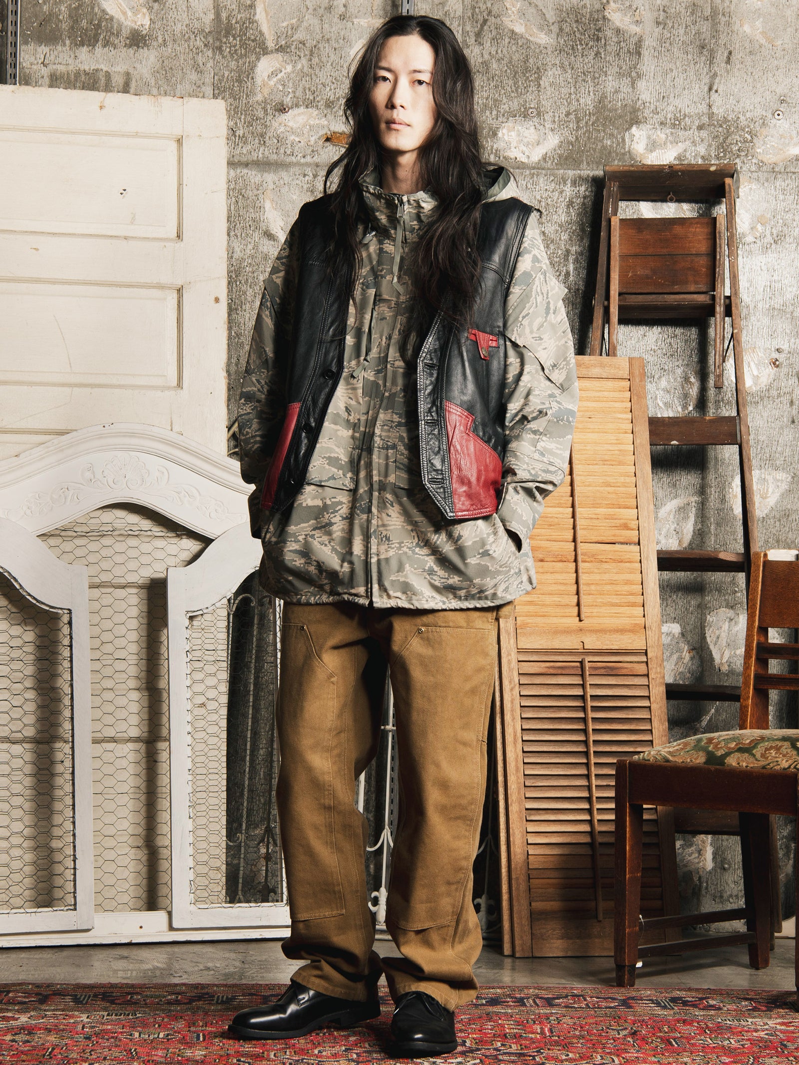 4色展開】Backers ダック ペインターパンツ ダブルニー – 古着屋Top of