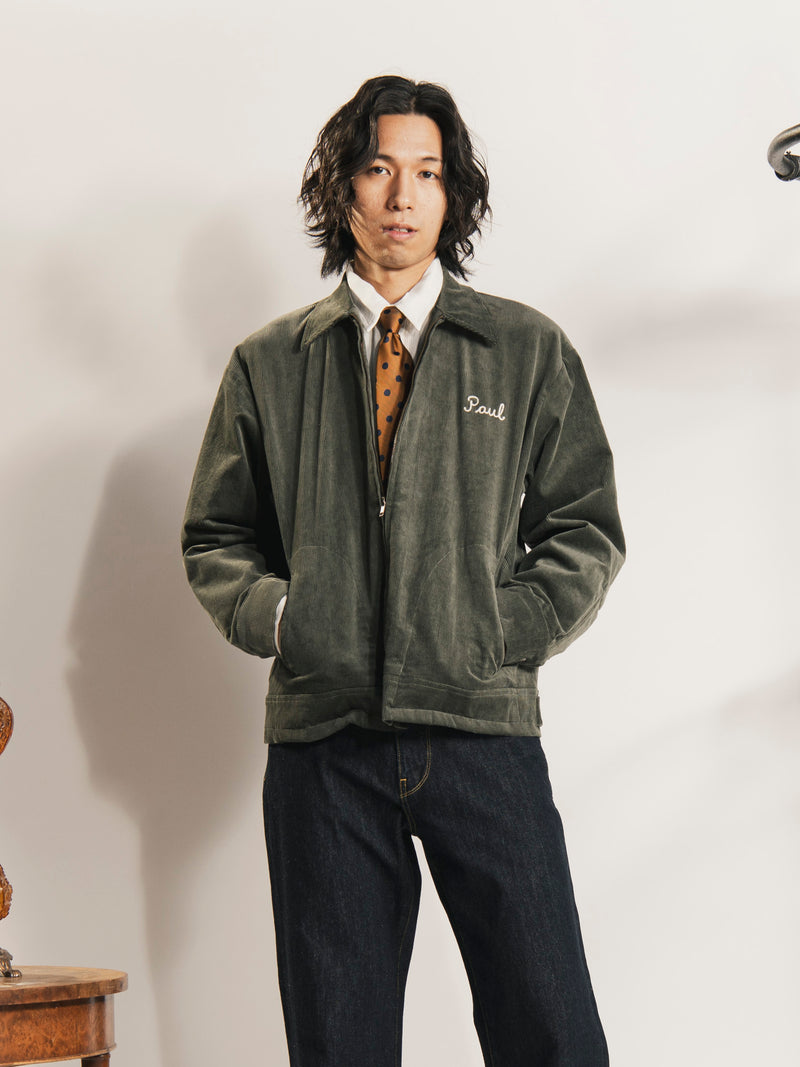 3色展開】「Backers」刺繍入り コーデュロイジャケット「ROLLER-CLUB