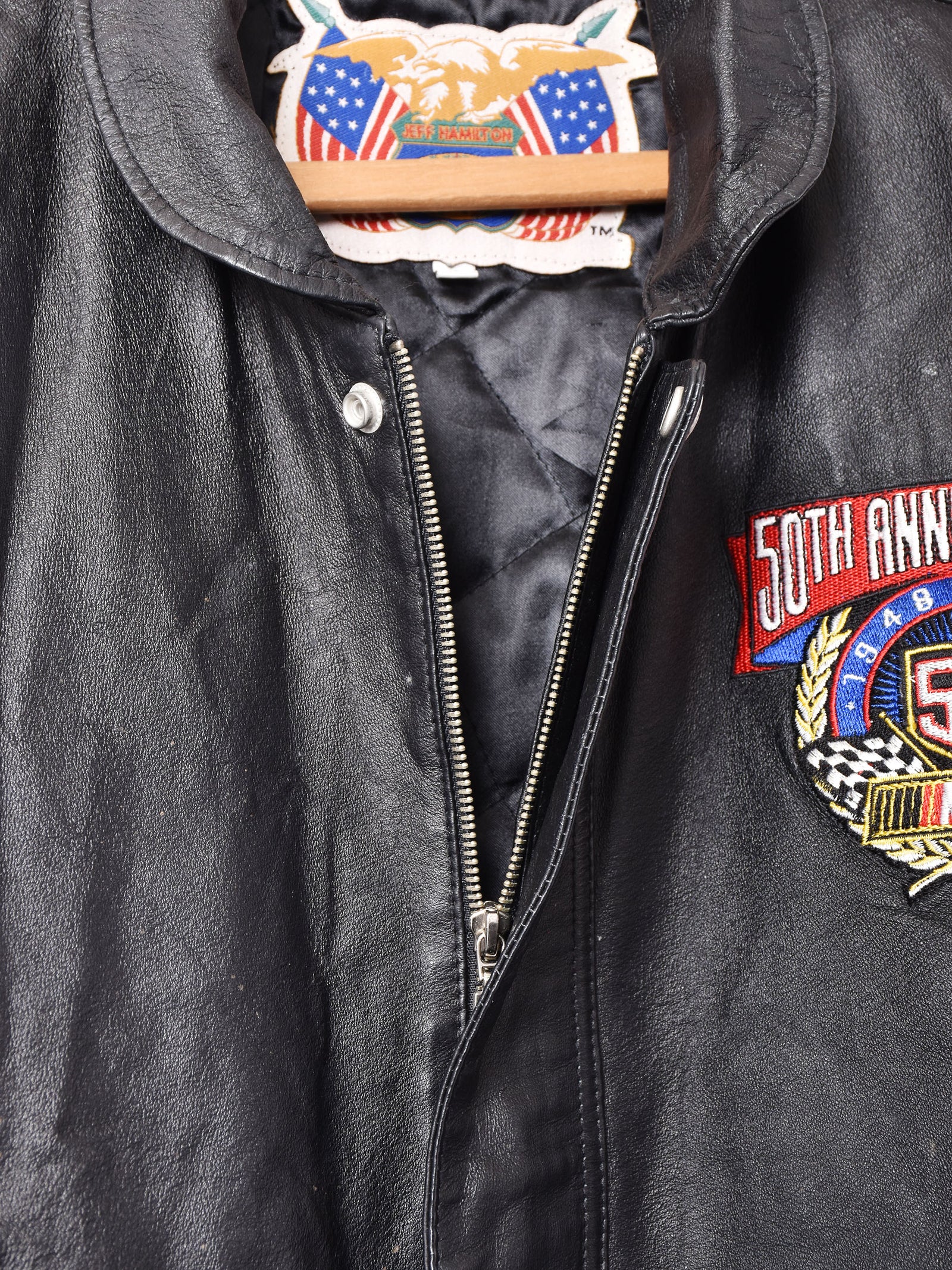 90's〜 JEFF HAMILTON NASCAR レザージャケット – 古着屋Top of the