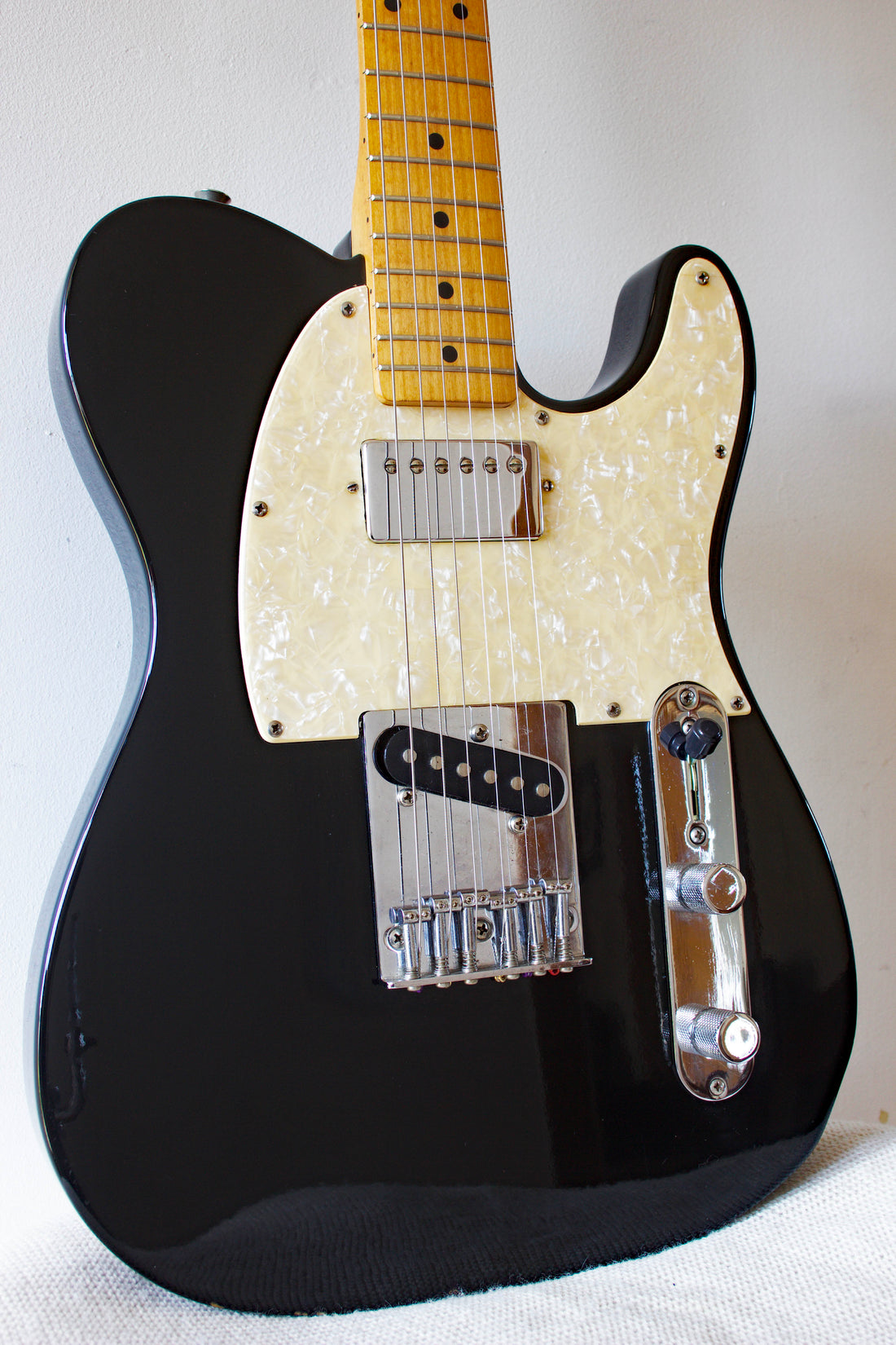 Squier MIJ Silver Series Fat Tele Black 1993/4 – Topshelf Instruments