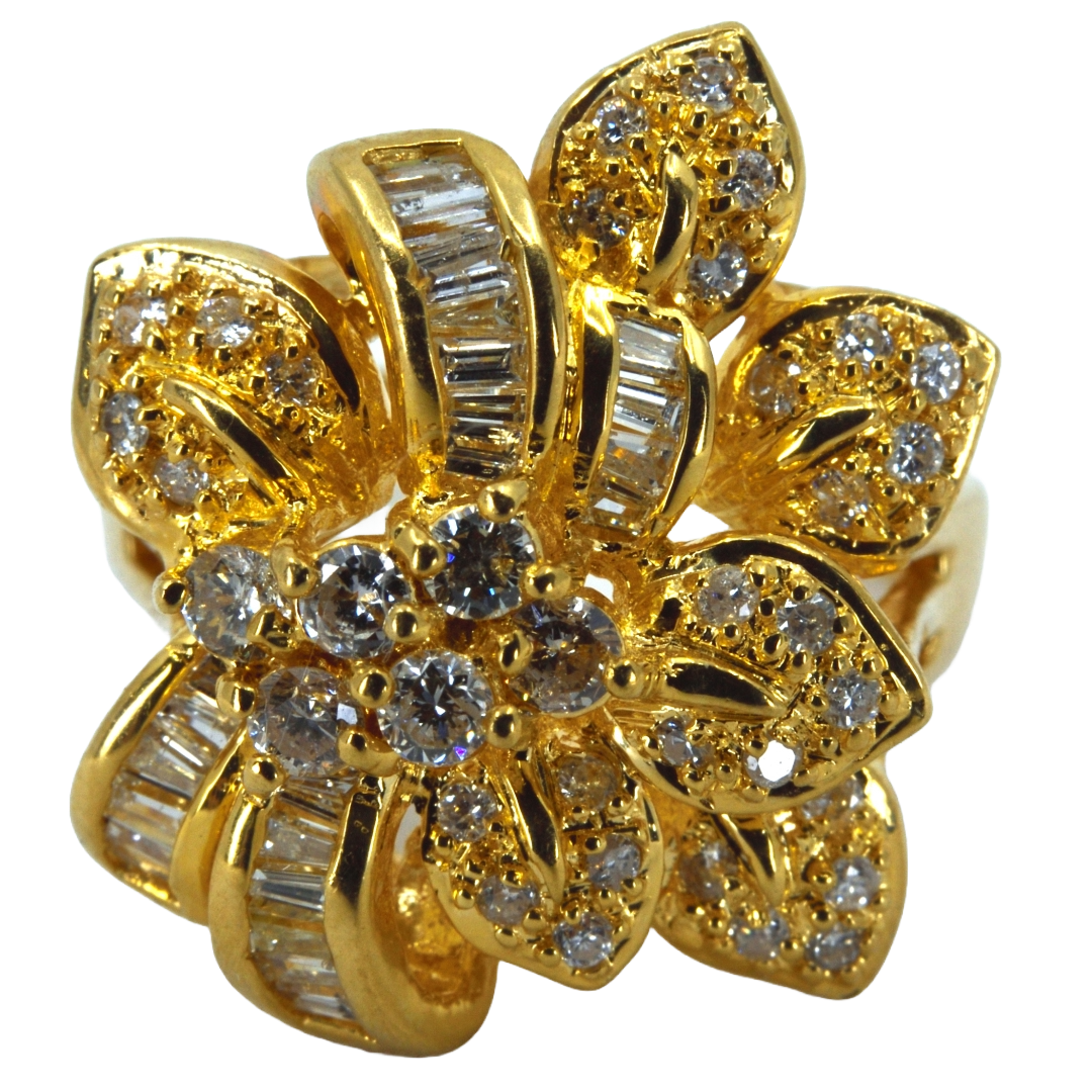 K18 ダイヤモンド 花柄リング 0.88ct 10号 | 中古通販 | 【公式