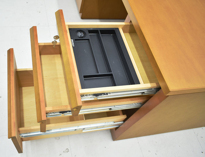 中古】天童木工 高級役員両袖デスク W1600 2024050904【中古オフィス