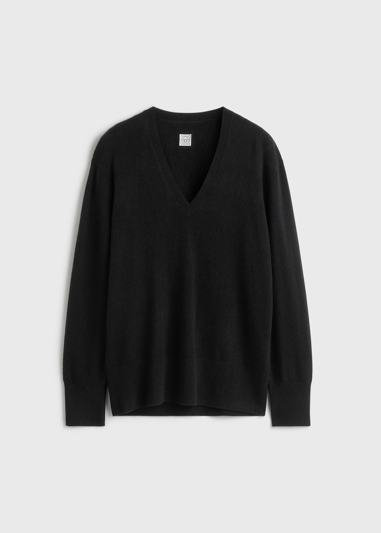 Cashmere v-neck knit black – TOTEME