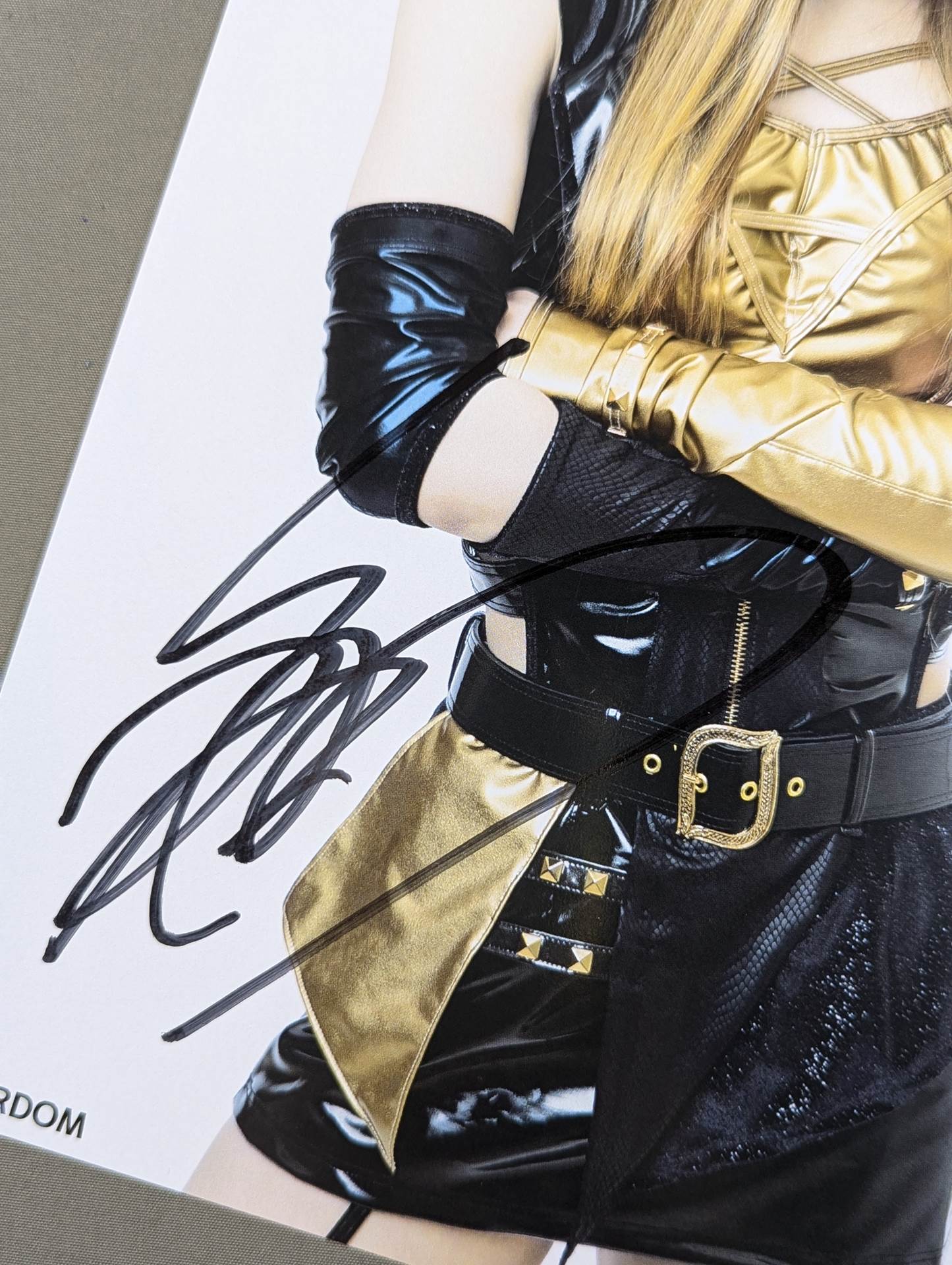 スターダム 鹿島沙希 直筆サイン & キスマーク入り 写真集 EMBLEM