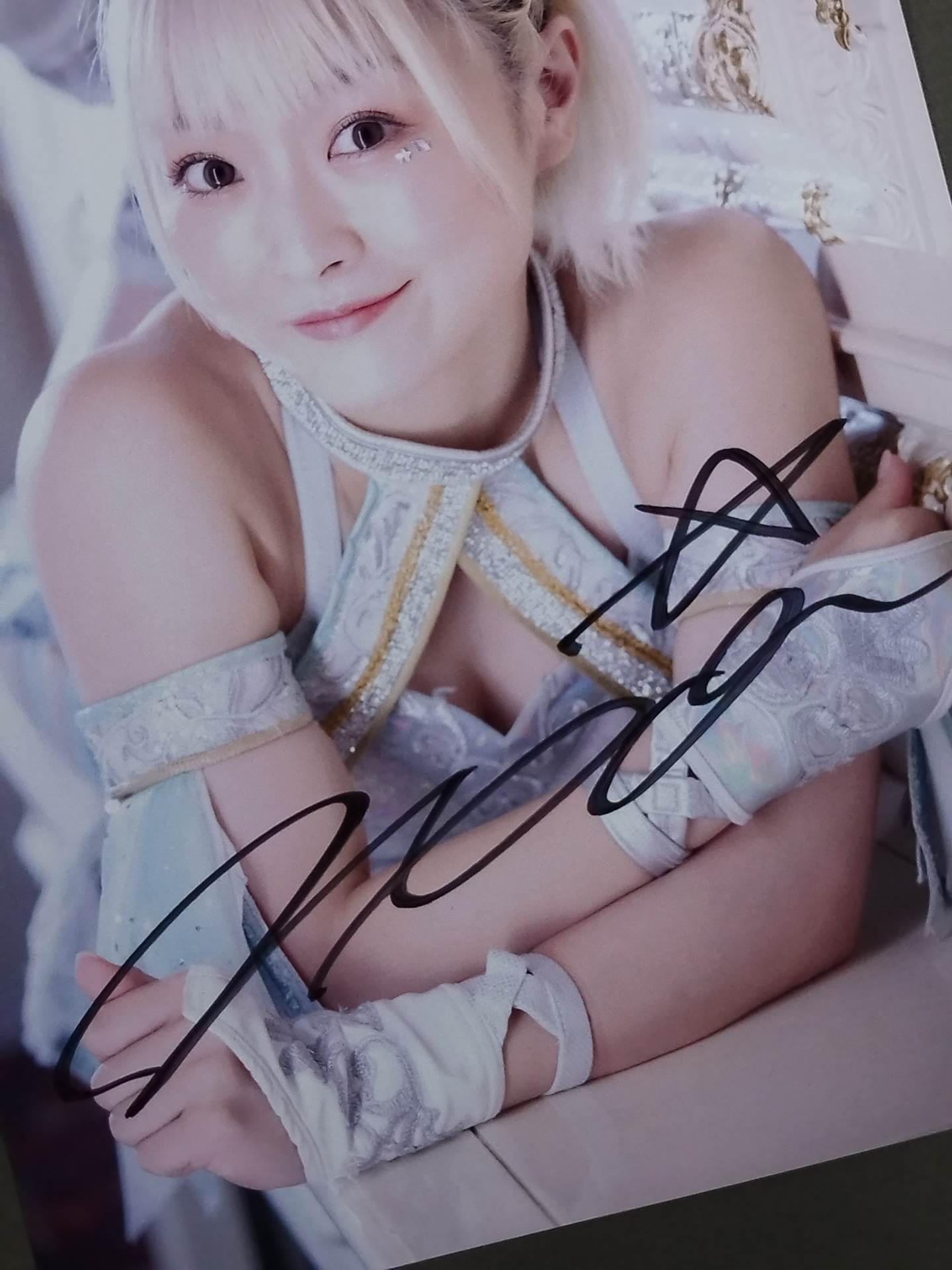 Sareee なつぽい 直筆サイン入り ポートレート A4 Stardom なつぽい