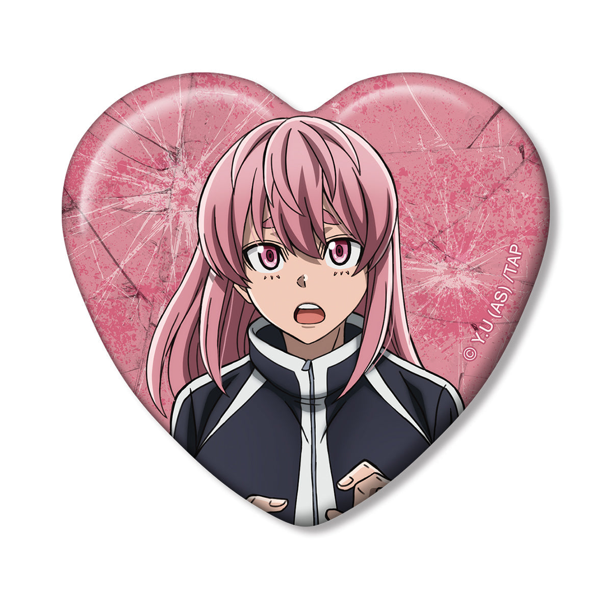 トレーディングハート型缶バッジ（単品）｜TVアニメ『桃源暗鬼』公式