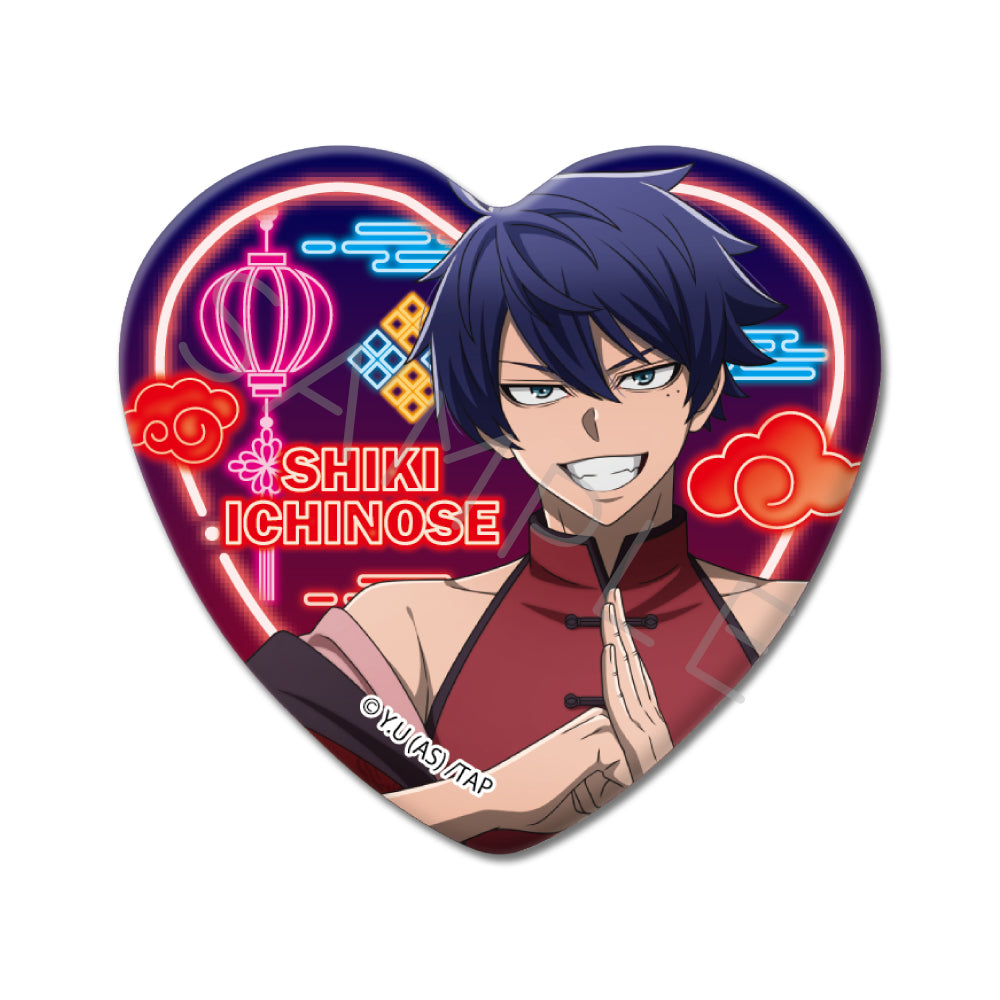 TVアニメ「桃源暗鬼」第2弾 ハート型缶バッジ （全8種トレーディング