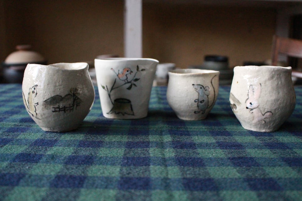 絵付けの湯のみ | 作品集