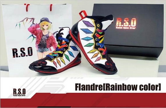 東方キャラモデルスニーカー【フランドール レインボーカラーVer.】新