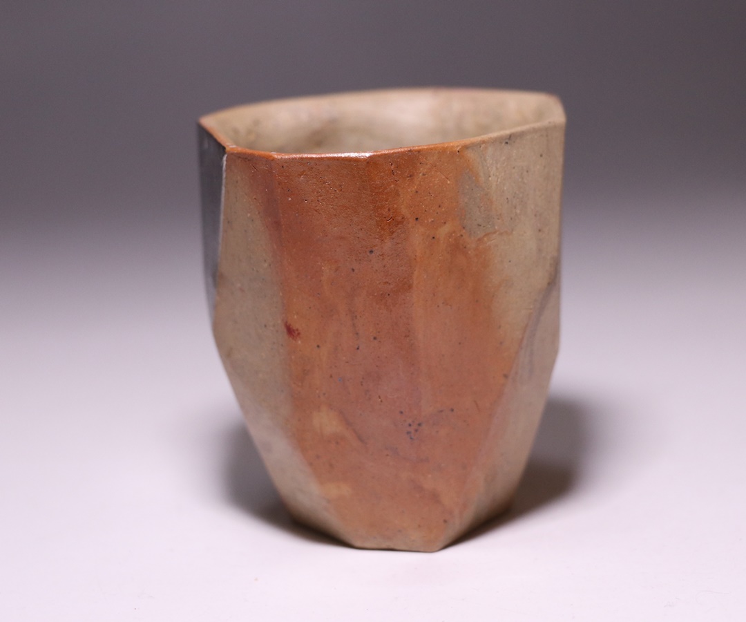 中原幸治 作 「備前土練込白金陶胎酒呑」 ～備前焼専門卸小売店 川口陶