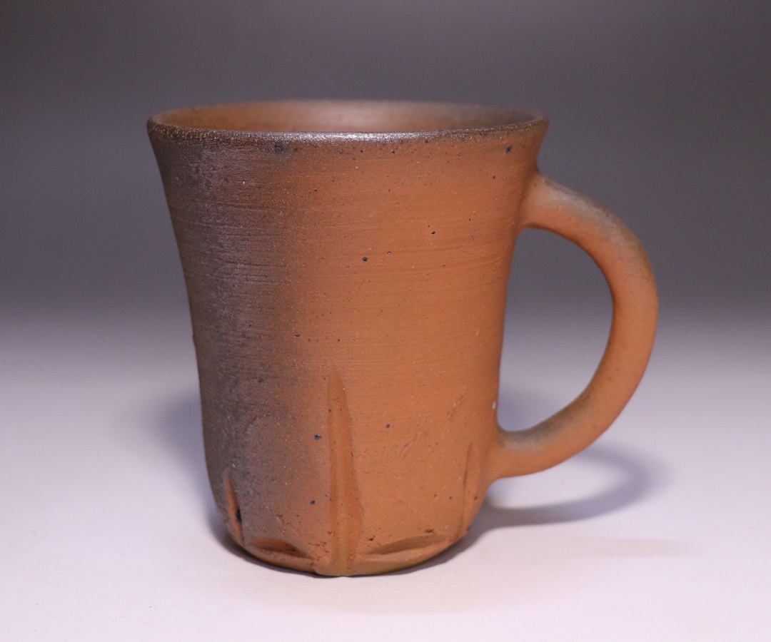 高力芳照 作 「備前火襷酒呑」 ～備前焼専門卸小売店 川口陶楽苑～