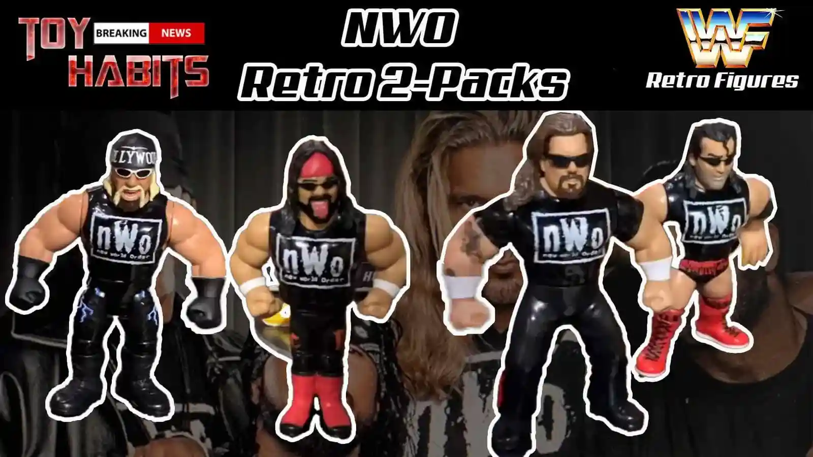 NWO WWE Retro Figure 2-Packs On Display