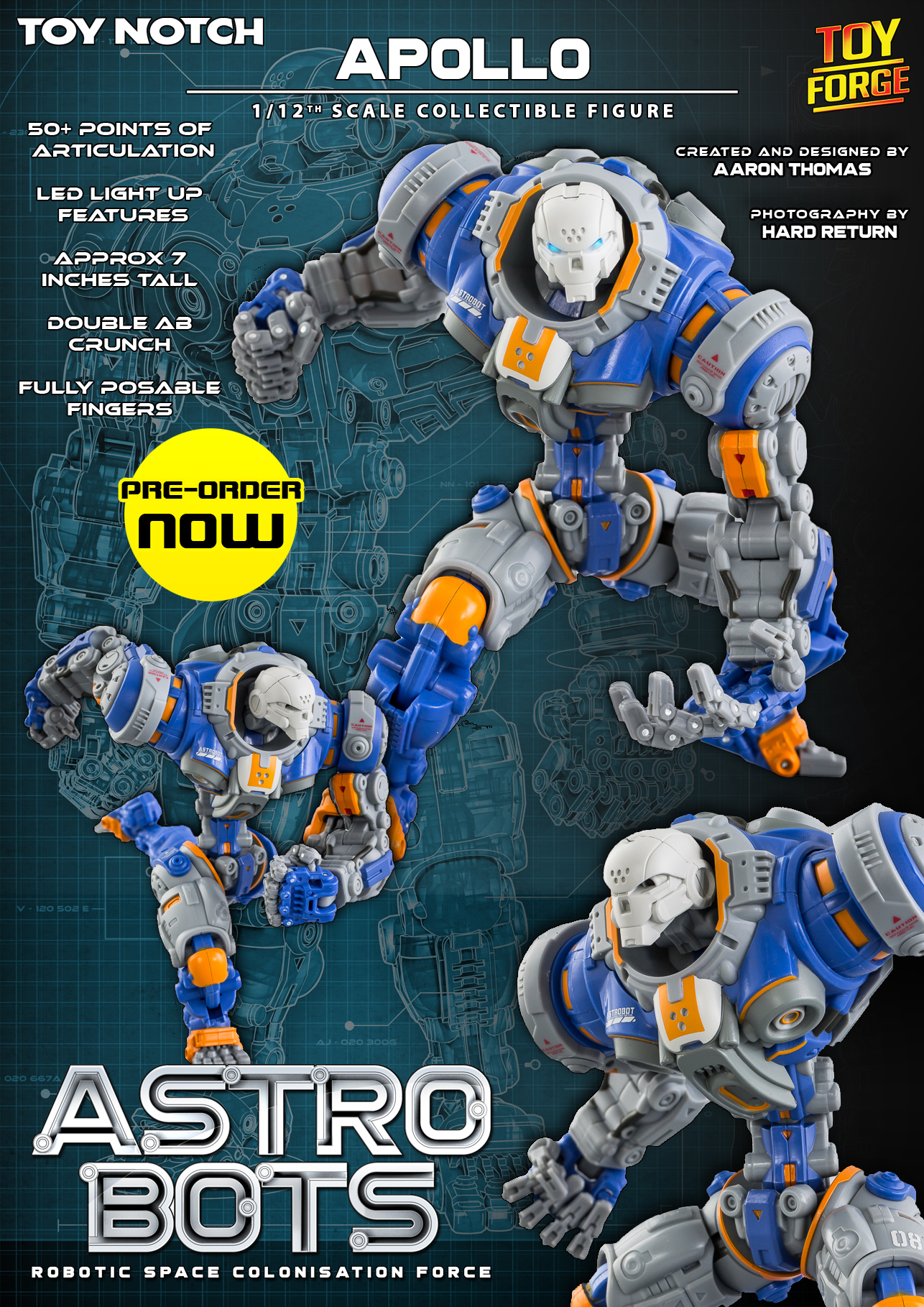 Astrobots A01 Apollo 1/12 scale - Toynotch
