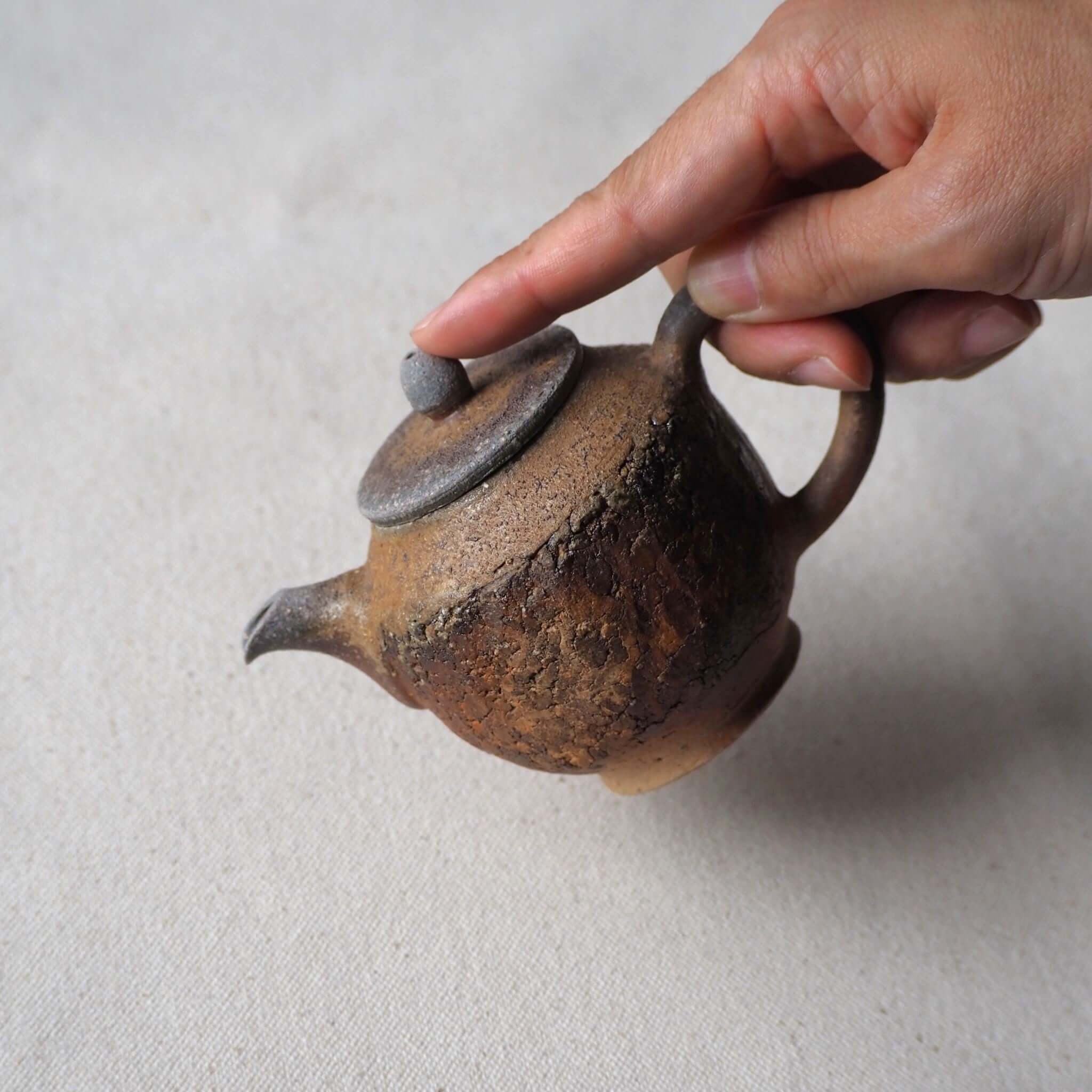 備前焼 細川敬弘作 礫急須 A [東山堂煎茶器店 オンラインショップ