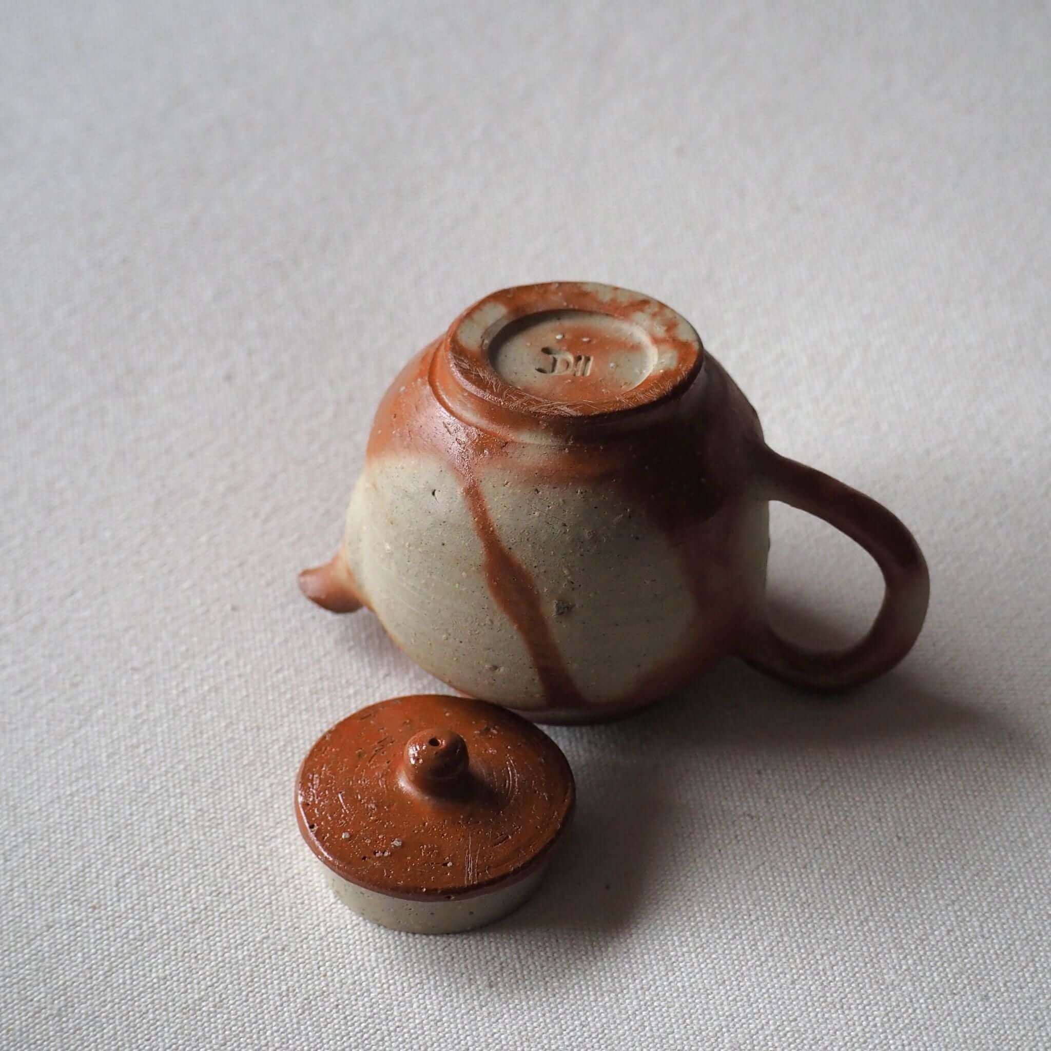 備前焼 細川敬弘作 火襷急須 [東山堂煎茶器店 オンラインショップ