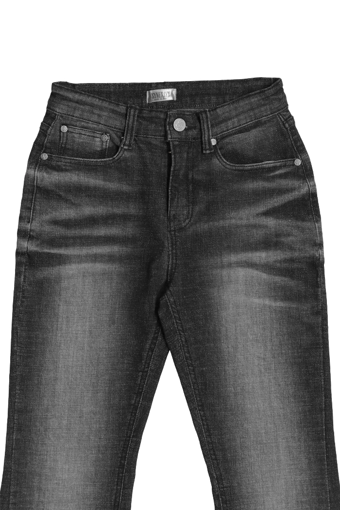 MUSINSA | SYNERJYN CAT WASHING DENIM PANTS BLACK