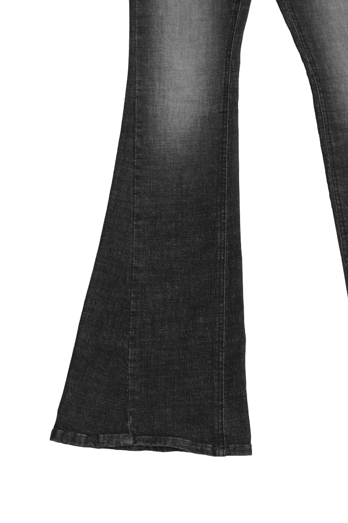 MUSINSA | SYNERJYN CAT WASHING DENIM PANTS BLACK