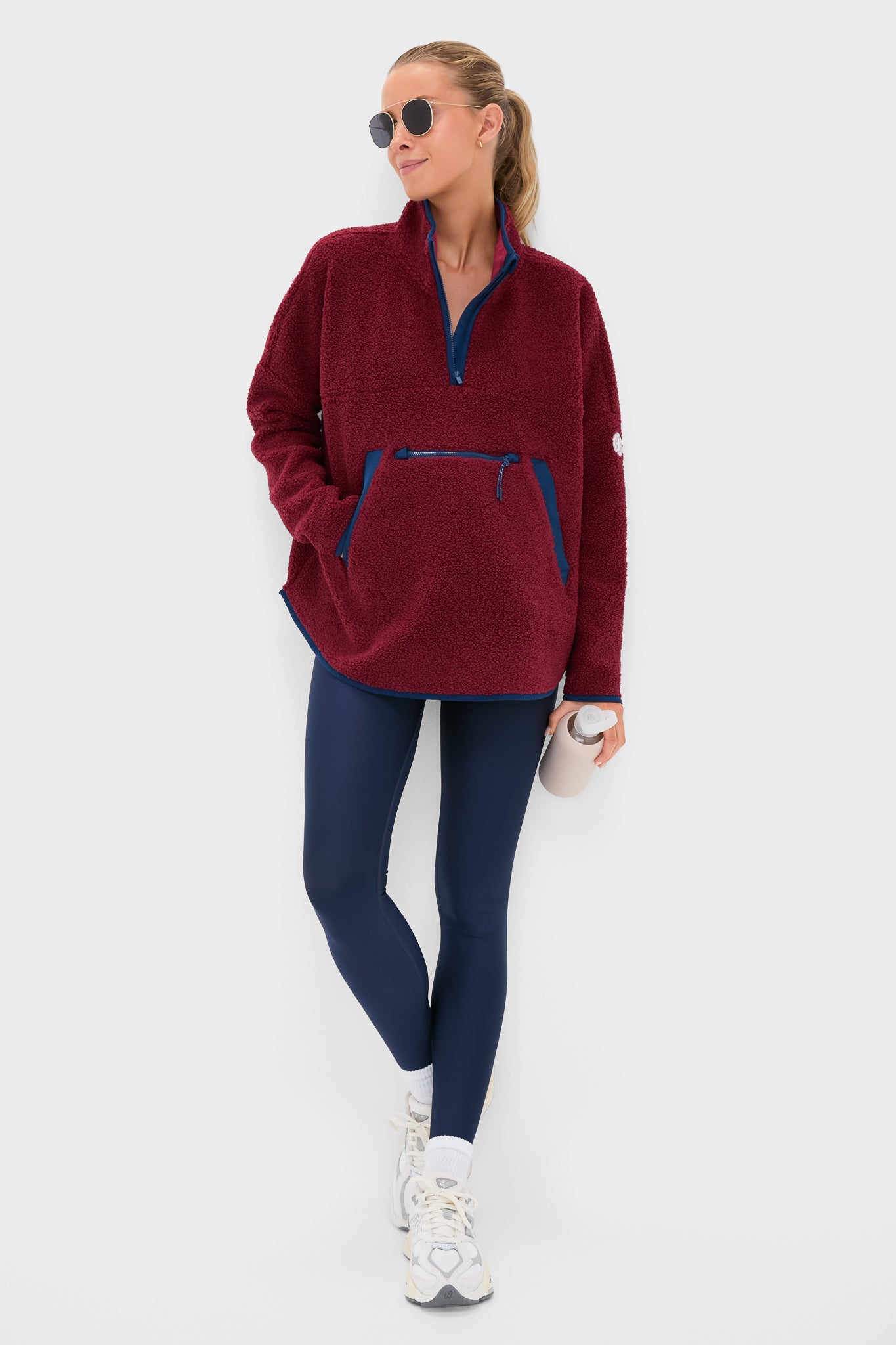 Cabernet Fleece Cady Quarter Zip | Tnuck Sport