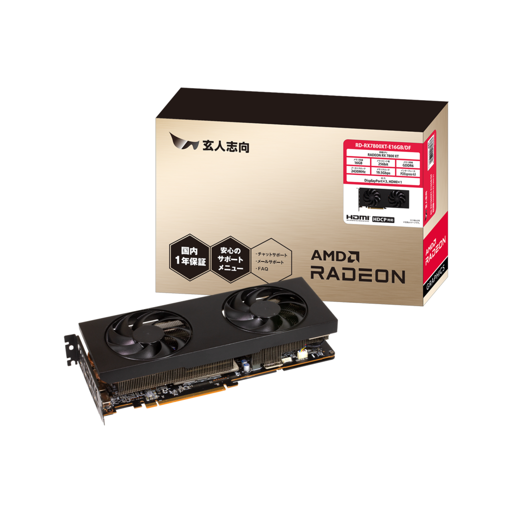 7万円台でRTX 4070 Ti超え？玄人志向 Radeon RX 7800 XT 16GBの実力を