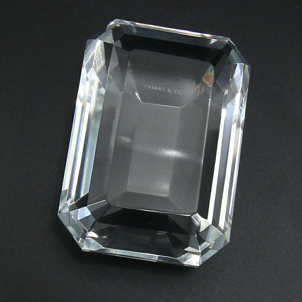 楽天市場】ティファニー ペーパーウェイト エメラルドカット モチーフ