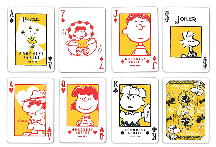 楽天市場】【トランプ】PEANUTS 75th BICYCLE ≪ピーナッツ75周年