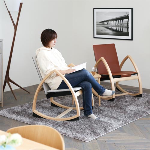 ヴィンテージ】曲木 ロッキングチェア / ピンククッション ビンテージ