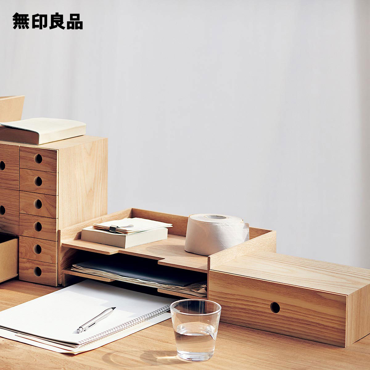 楽天市場】木製小物収納1段 約幅25．2x奥行17x高さ8．4cm