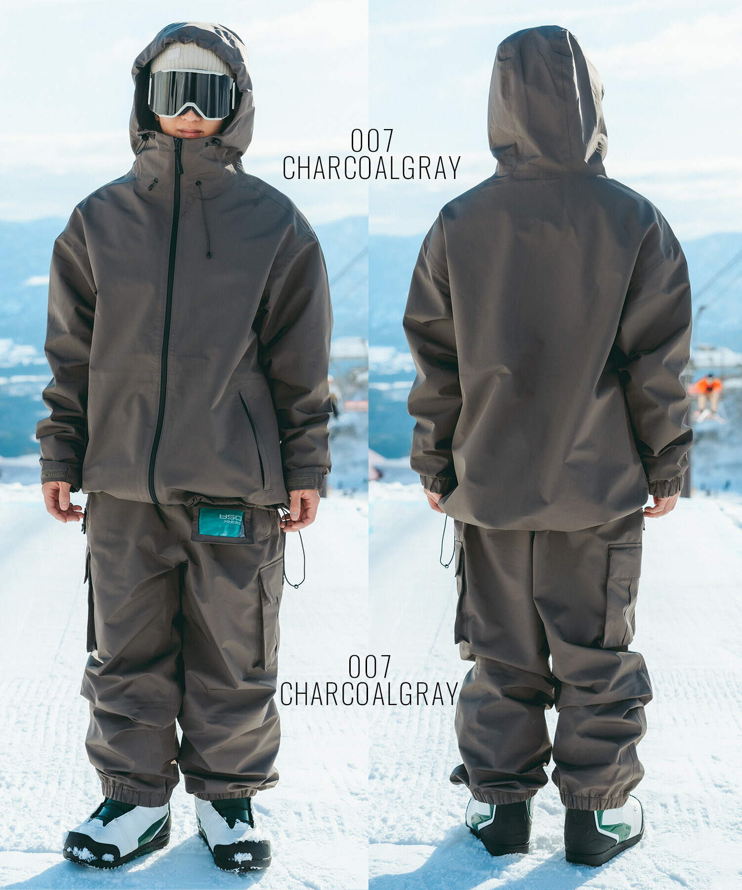 楽天市場】スノボウェア 2点セット ユニセックス THREE WEATHER スリー