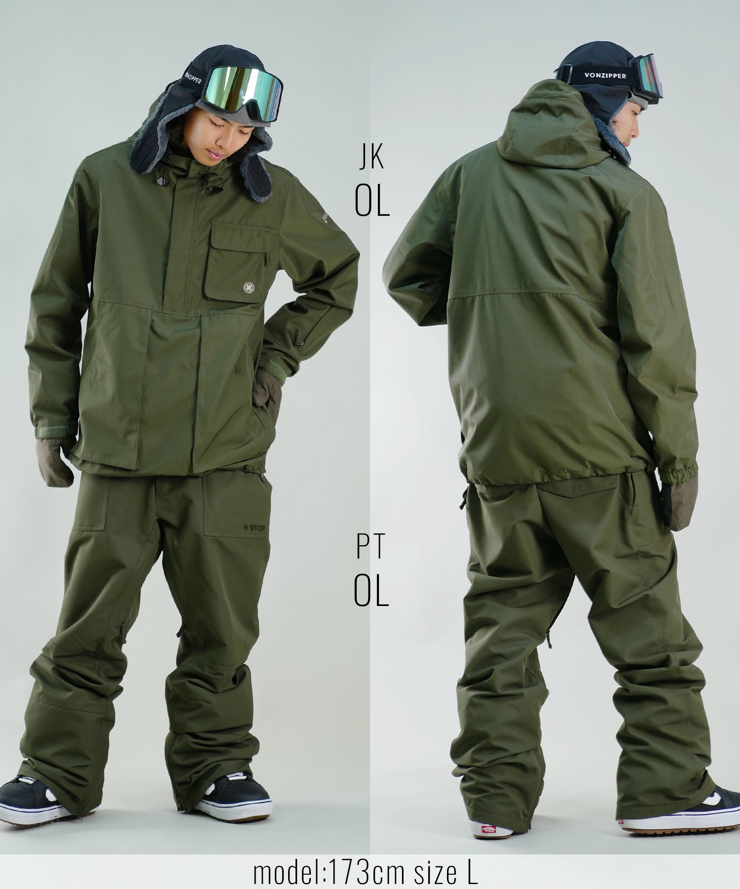 楽天市場】スノボウェアセット ユニセックス VESP べスプ VPMJ1052