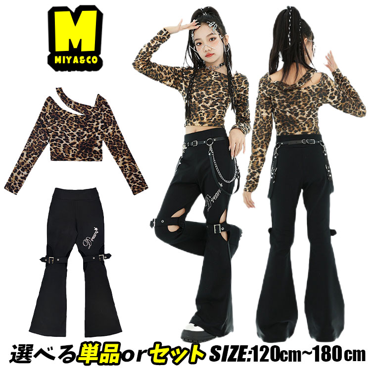 楽天市場】ヒョウ柄 長袖トップス ショート丈 へそ出し フレアパンツ