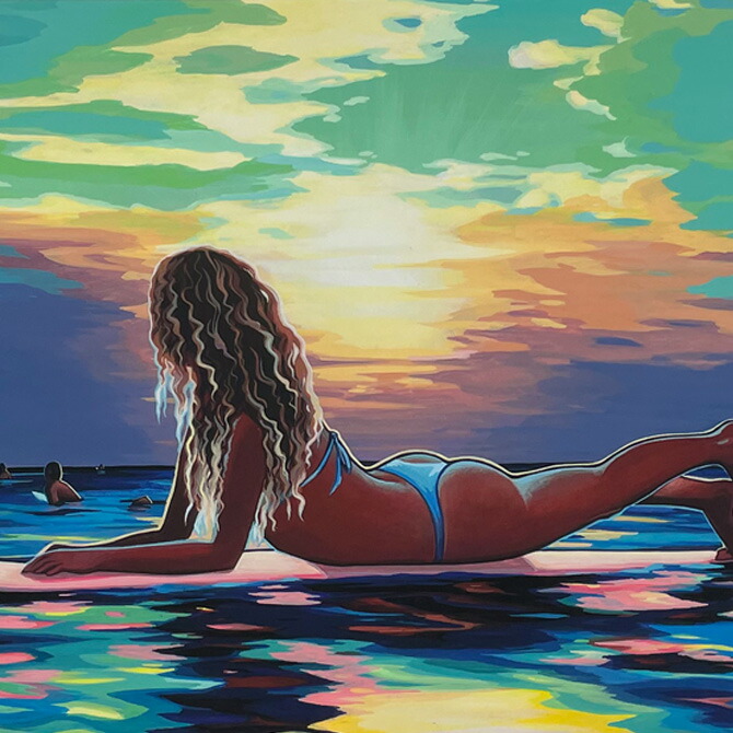 楽天市場】クリスティシン アートプリント SURF ANGEL 28.0×35.5cm