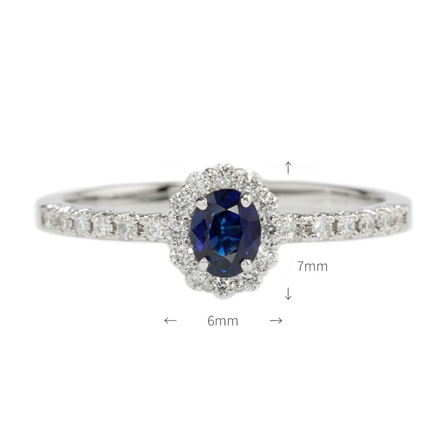 楽天市場】【鑑別書】 サファイア ダイヤモンド リング ロイヤルブルー