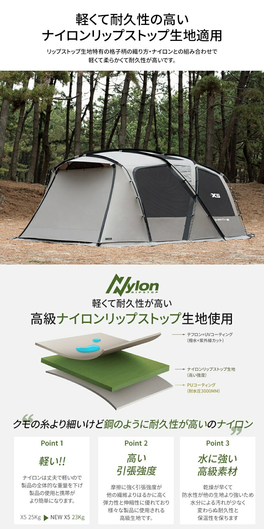 楽天市場】【50%OFF】【KZM公式ストア】KZM OUTDOOR NEW X5 テント