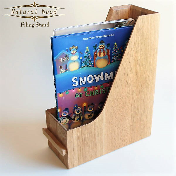 楽天市場】木製 ファイリングスタンド 本立て A4 北欧風 ファイル