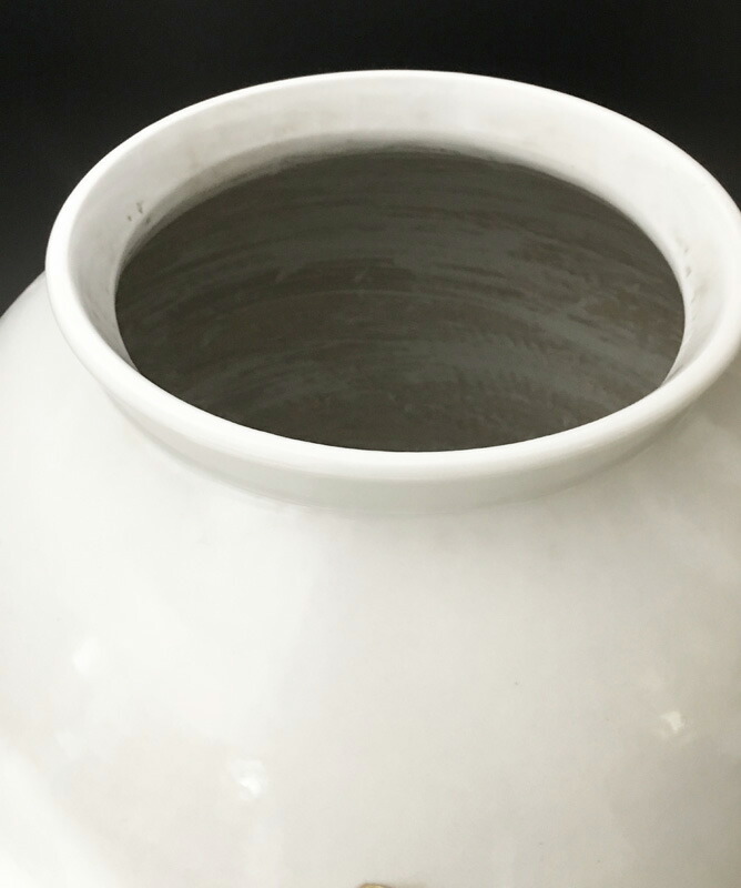 楽天市場】李朝 白磁大壺 高さ約46cm 韓国 朝鮮 陶磁器 希少 花生 花瓶