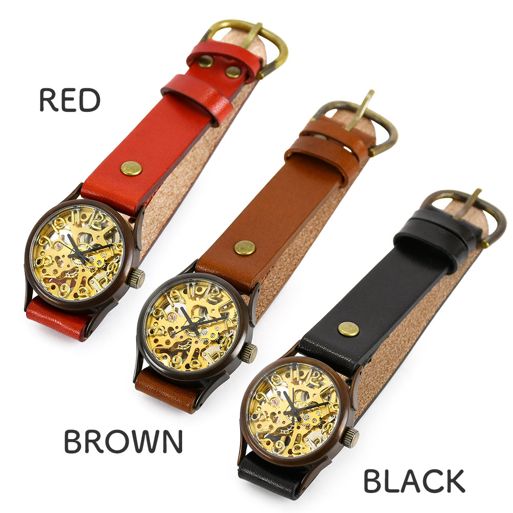 楽天市場】手巻き 機械式腕時計 アンティーク 真鍮 vie ヴィー 腕時計