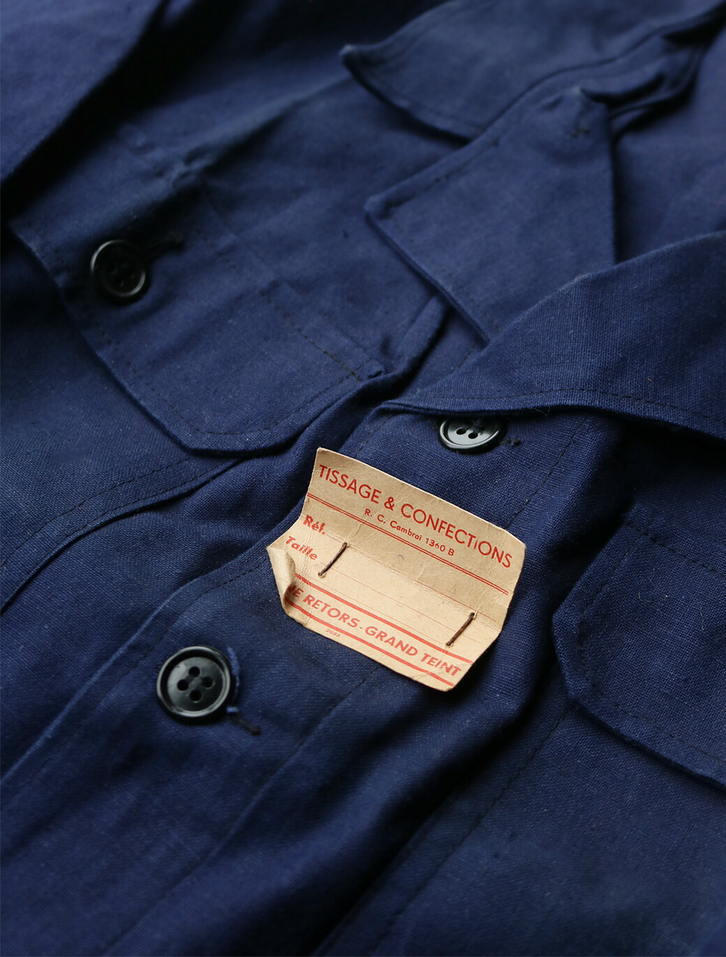 楽天市場】フレンチヴィンテージ インディゴリネン製 ワークジャケット