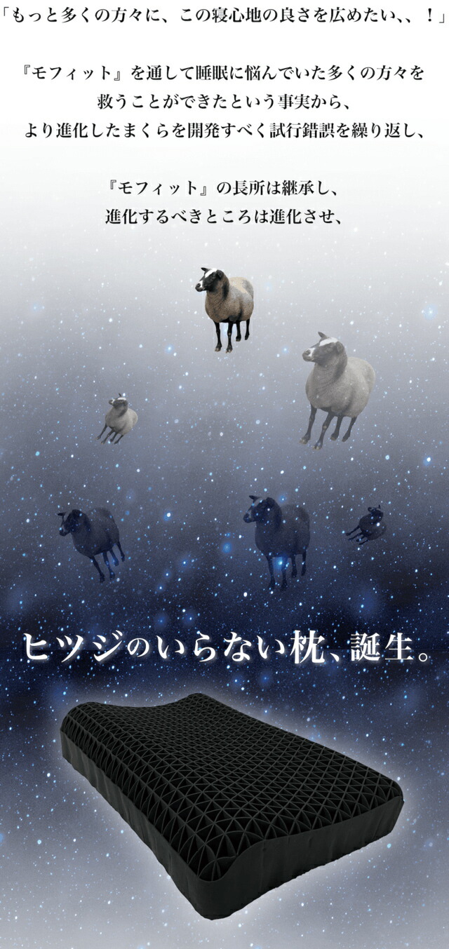 楽天市場】TVで紹介 ヒツジのいらない枕 HT-001 専用カバー付 枕