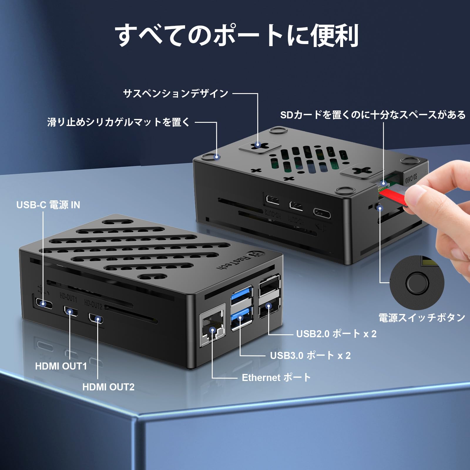 楽天市場】RasTech Raspberry Pi 5 8GB セット Raspberry Pi 5 8gb