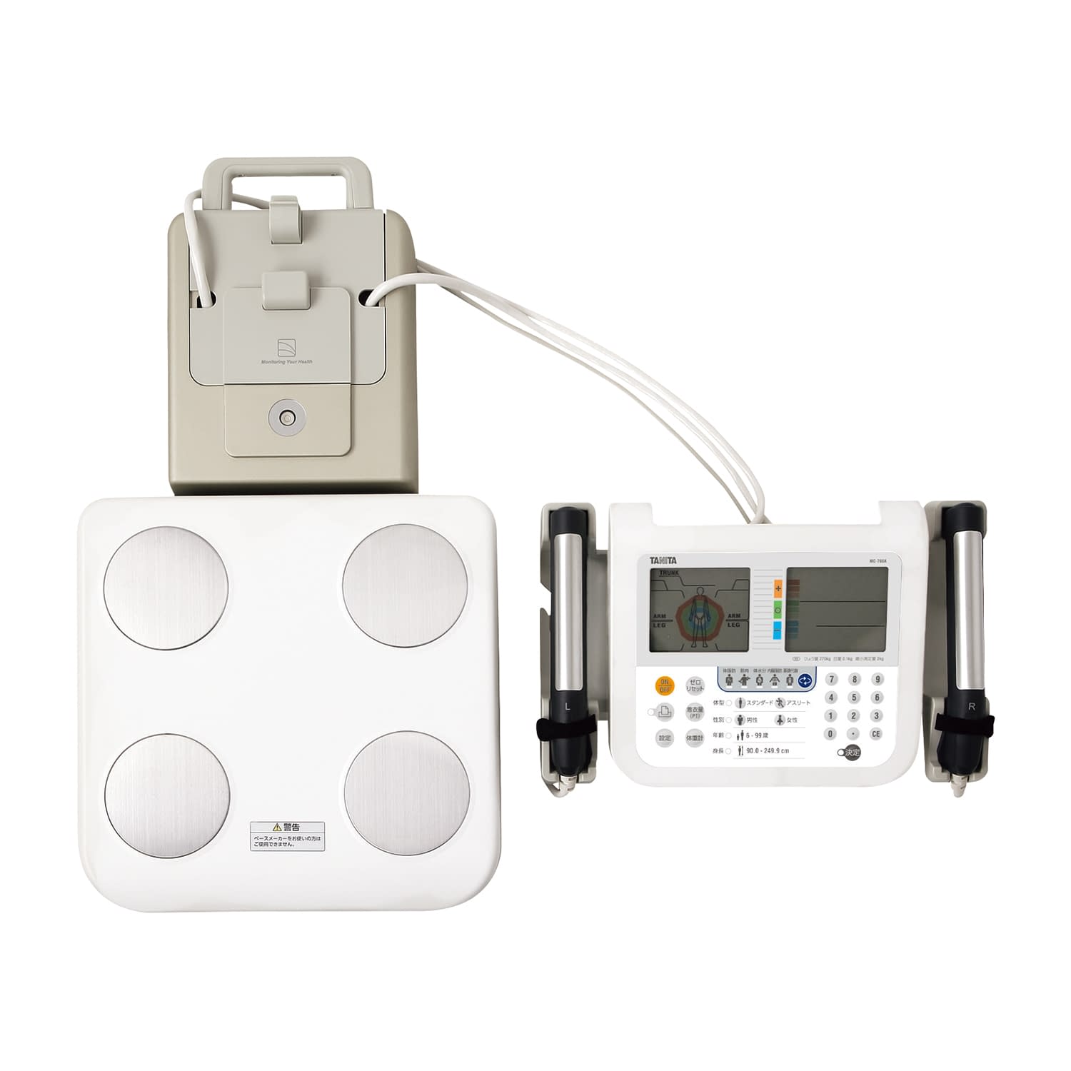 楽天市場】マルチ周波数体組成計ポータブル(検定 MC-780A-N(ホワイト