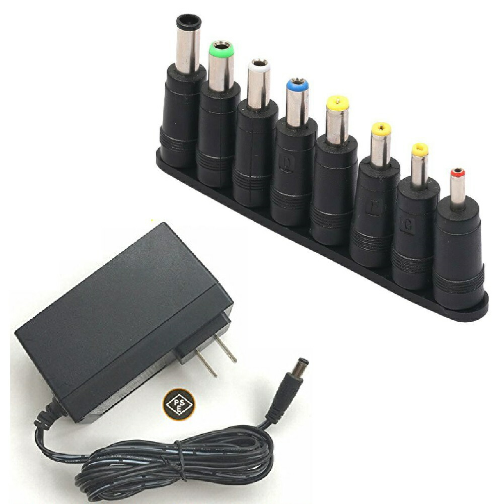 楽天市場】DCプラグアダプター8種5.5/2.1mmジャック 対 8種のプラグ AC