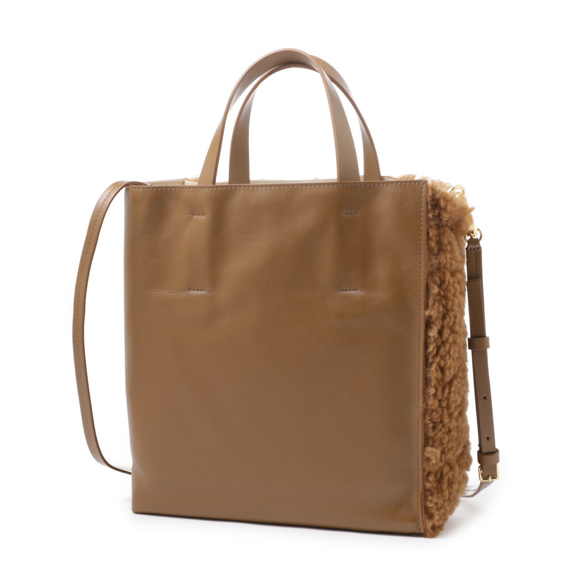 楽天市場】マルニ MARNI トートバッグ 2WAY ショルダーバッグ ブラウン