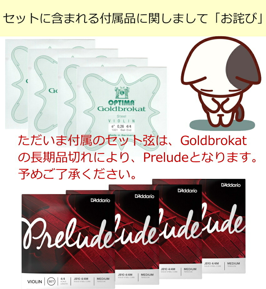 楽天市場】初心者向け バイオリン【調整後出荷】VS-1 4/4サイズ「9点